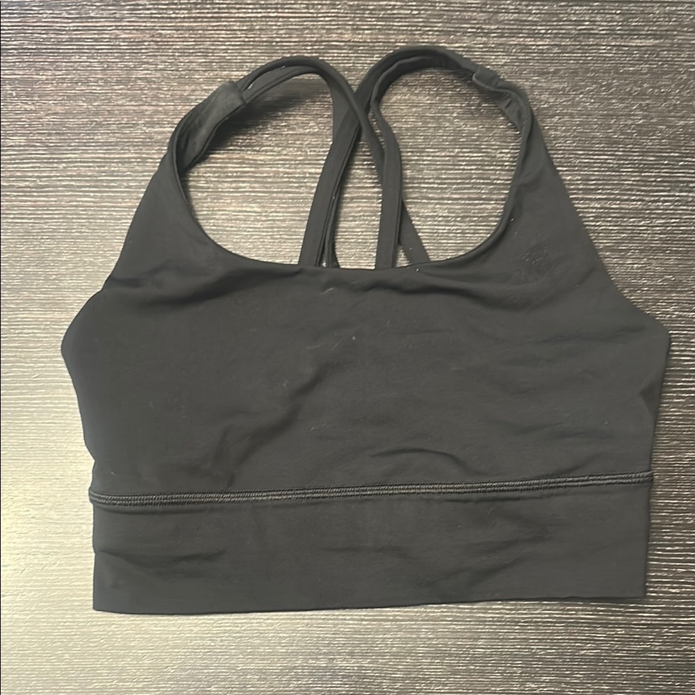 Lululemon Black Sports Bra Seamless Compression Racerback